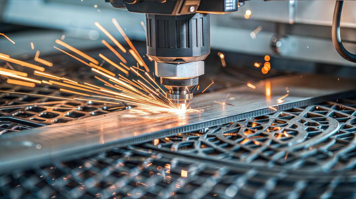 Flat sheet laser cutting steel components